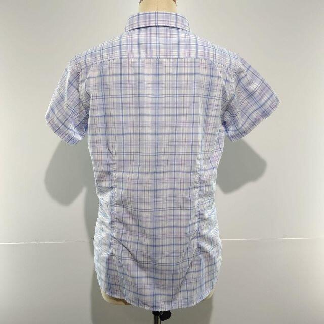 mont bell(モンベル)のmont-bell　モンベル　チェック半袖シャツ レディースのトップス(シャツ/ブラウス(半袖/袖なし))の商品写真
