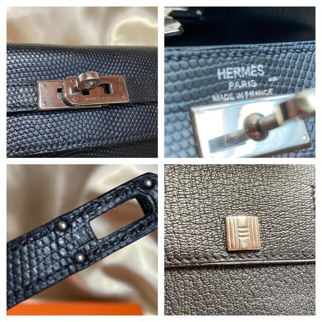 Hermes(エルメス)のレア極上美品★正規品 エルメス ケリーウォレット 長財布 リザード ブラック レディースのファッション小物(財布)の商品写真