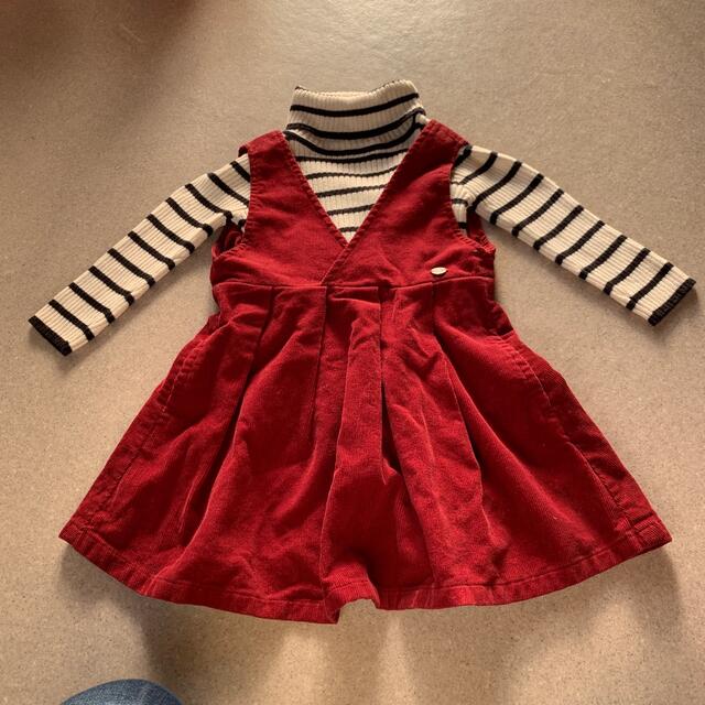 F.O.KIDS(エフオーキッズ)のF.O  K I D S   のニット&ジャンパースカート キッズ/ベビー/マタニティのキッズ服女の子用(90cm~)(スカート)の商品写真