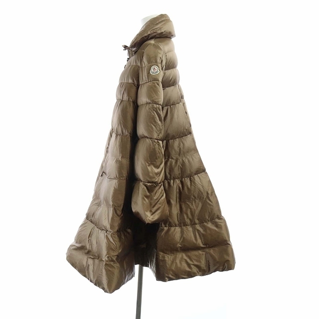 MONCLER(モンクレール)のモンクレール sacai MIEKO ダウンコート フレア ロング 1 S 茶 レディースのジャケット/アウター(ダウンコート)の商品写真