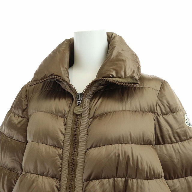 MONCLER(モンクレール)のモンクレール sacai MIEKO ダウンコート フレア ロング 1 S 茶 レディースのジャケット/アウター(ダウンコート)の商品写真