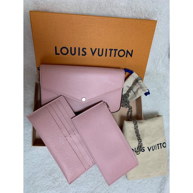 ❤️【LOUIS VUITTON】ポシェット・フェリシー　エピ　ローズバレリーヌ