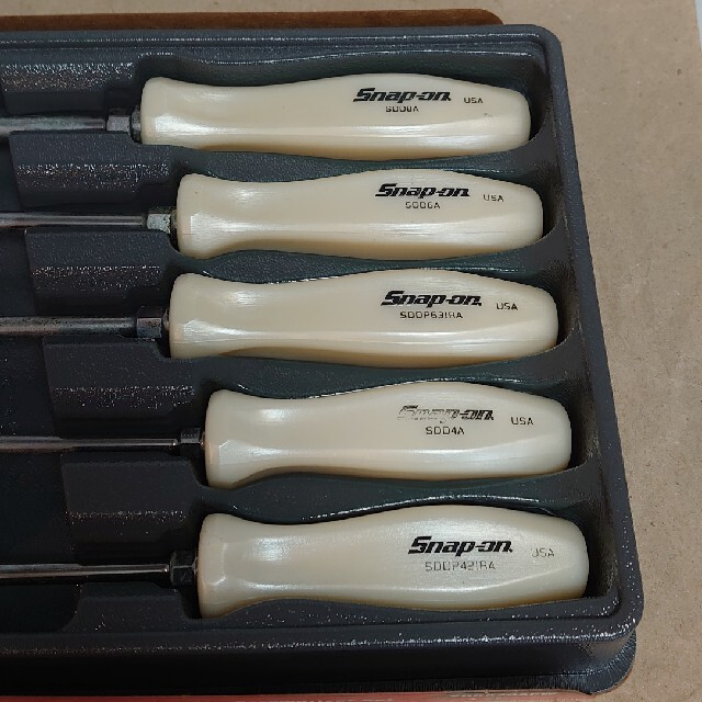 期間限定キャンペーン snap-on スナップオン 旧グリップ ドライバーセット パール色 水上オートバイ用