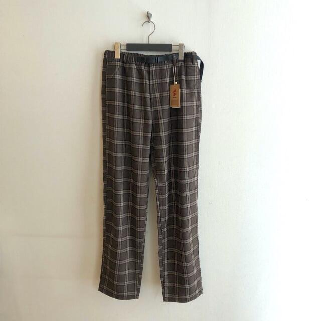 新品  GRAMICCI WOOL BLEND PANTS グラミチ チェック柄パンツ