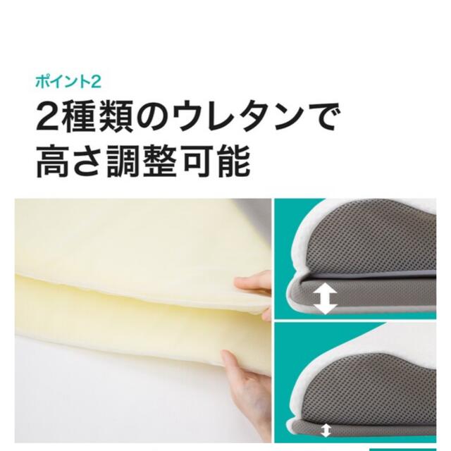 ニトリ(ニトリ)のニトリ/肩・首・背中も支える枕/数回使用 インテリア/住まい/日用品の寝具(枕)の商品写真