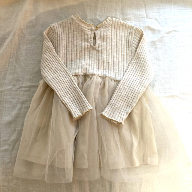 ZARA KIDS(ザラキッズ)のzara baby✳︎チュールワンピース　80cm キッズ/ベビー/マタニティのベビー服(~85cm)(ワンピース)の商品写真