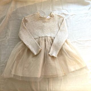 ザラキッズ(ZARA KIDS)のzara baby✳︎チュールワンピース　80cm(ワンピース)