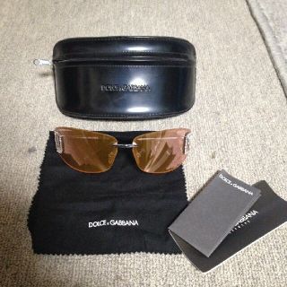 ドルチェアンドガッバーナ(DOLCE&GABBANA)の70s80s90s昭和レトロスワロフスキーサングラス レア(サングラス/メガネ)