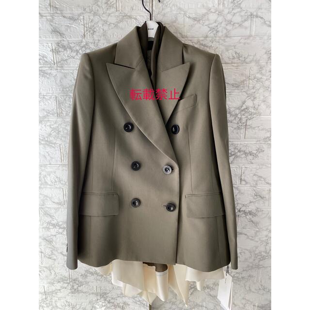 sacai 21AW Suiting Mix Jacket サカイジャケット