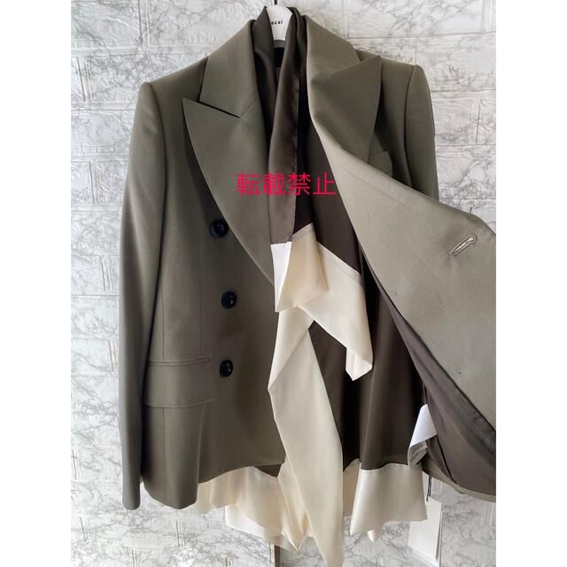 sacai 21AW Suiting Mix Jacket サカイジャケット