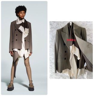 サカイ(sacai)のsacai 21AW Suiting Mix Jacket サカイジャケット(テーラードジャケット)