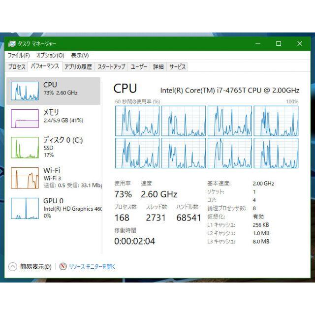 Intel Core i7-4765T Haswell LGA1150 中古品