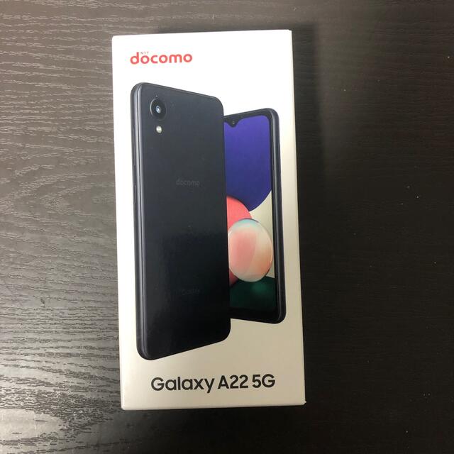 【新品未使用】SIMフリー Galaxy A22 5G 黒スマートフォン本体