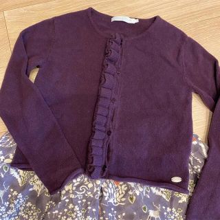 Tartine et Chocolat - カーディガン 130 紫 ボレロの通販|ラクマ