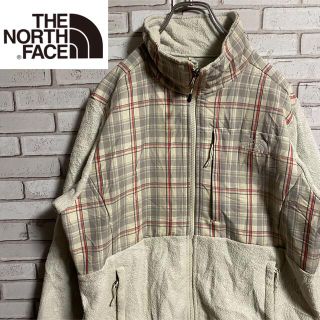 ザノースフェイス(THE NORTH FACE)の90s 古着 ノースフェイス デナリジャケット 刺繍ロゴ フリース ゆるだぼ(ブルゾン)