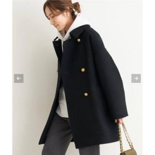 FRAMeWORK ダブルクロスPコート 黒38サイズ 値下げしました⚠️-