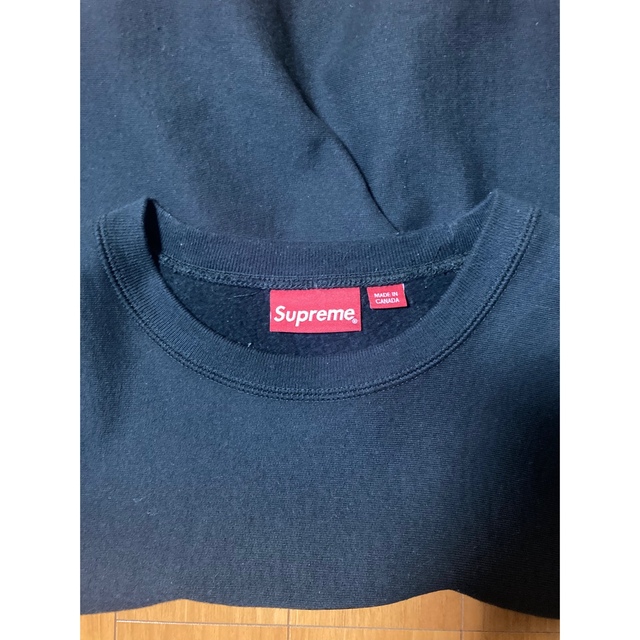 Supreme box logo crewneck navy 18aw L