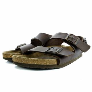 ビルケンシュトック(BIRKENSTOCK)のビルケンシュトック BIRKENSTOCK アリゾナ サンダル 24cm 茶(サンダル)