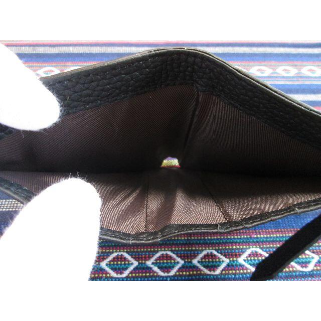財布 短財布 本革 二つ折り カードケース ミニウォレット レディース ブラック レディースのファッション小物(財布)の商品写真