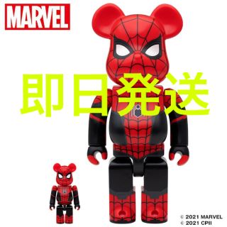 メディコムトイ(MEDICOM TOY)のBE@RBRICK SPIDER-MAN UPGRADED SUIT 新品未開封(アメコミ)