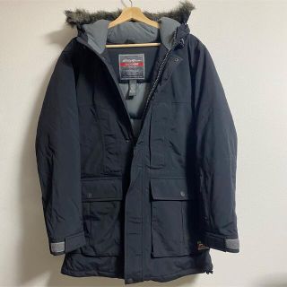 エディーバウアー(Eddie Bauer)のEddie Bauer スーペリアダウンジャケット ファー付　ブラック　美品(ダウンジャケット)