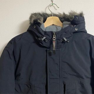 Eddie Bauer スーペリアダウンジャケット ファー付　ブラック　美品