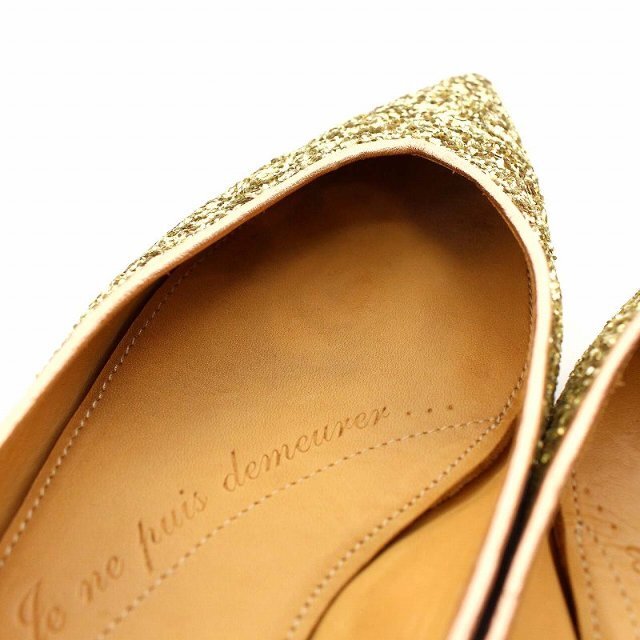other(アザー)のシャテル パンプス フラットシューズ ポインテッドトゥ 35 ゴールド レディースの靴/シューズ(ハイヒール/パンプス)の商品写真