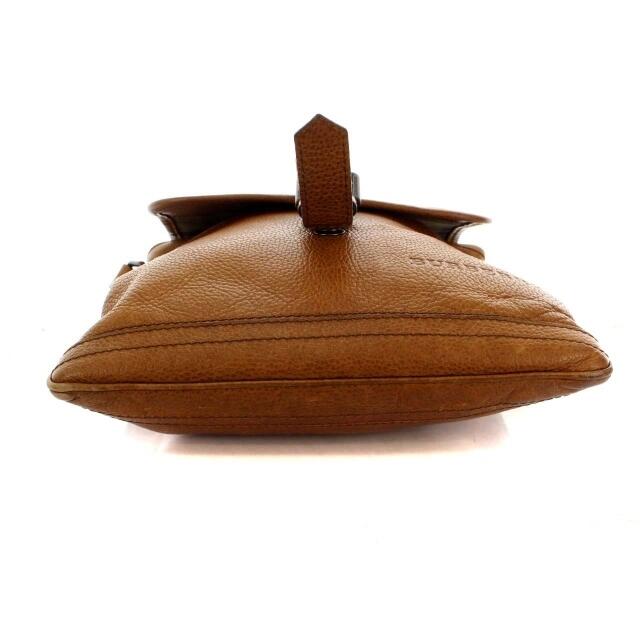 BURBERRY(バーバリー)のバーバリー ショルダーバッグ レザー ベルト フラップ 茶 メンズのバッグ(ショルダーバッグ)の商品写真