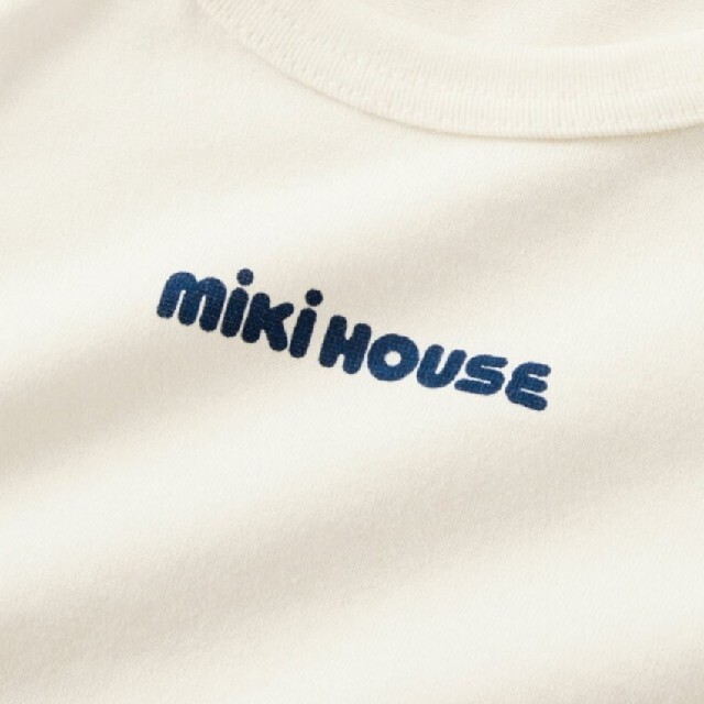 mikihouse(ミキハウス)のミキハウス Tシャツ 長袖 ホワイト 120 男女 キッズ/ベビー/マタニティのキッズ服男の子用(90cm~)(Tシャツ/カットソー)の商品写真
