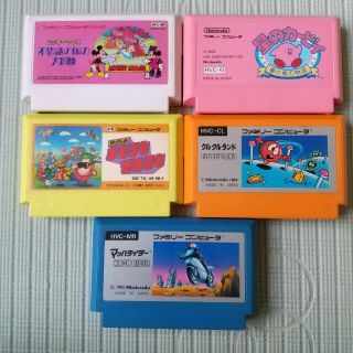 ファミコンソフト　5本セット(家庭用ゲームソフト)
