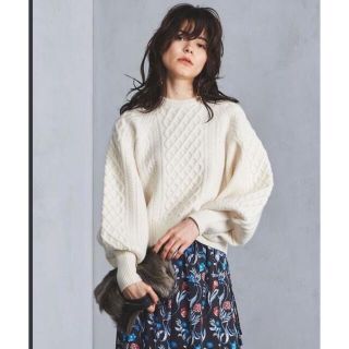 ユナイテッドアローズ(UNITED ARROWS)のunited arrows UWFCケーブルショート丈ニット(ニット/セーター)