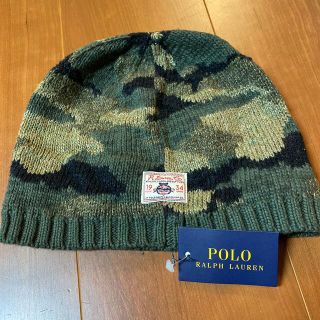 ポロラルフローレン(POLO RALPH LAUREN)の新品　タグ付　ラルフローレン　ニット　(帽子)