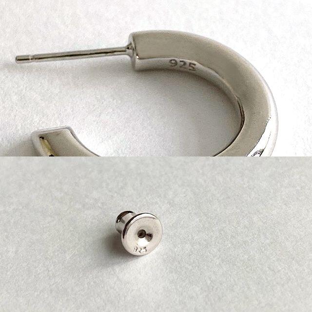 21mm 3.5mm】シルバー925 両耳用 フープ リング ピアスの通販 by NNN's