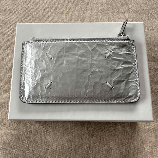 margiela マルジェラ 財布 シワ加工 wallet silver