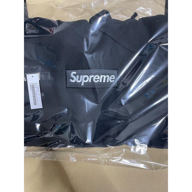 評価373！黒L Supreme Box Logo Hooded Black