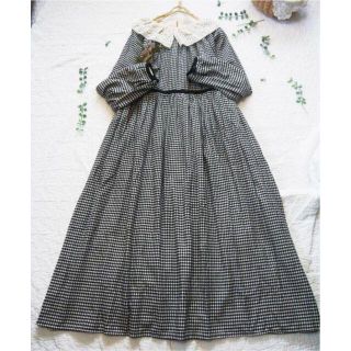 サマンサモスモス(SM2)のmonyu様専用★サマンサモスモス★新品★前後着*パイピングワンピース(ロングワンピース/マキシワンピース)