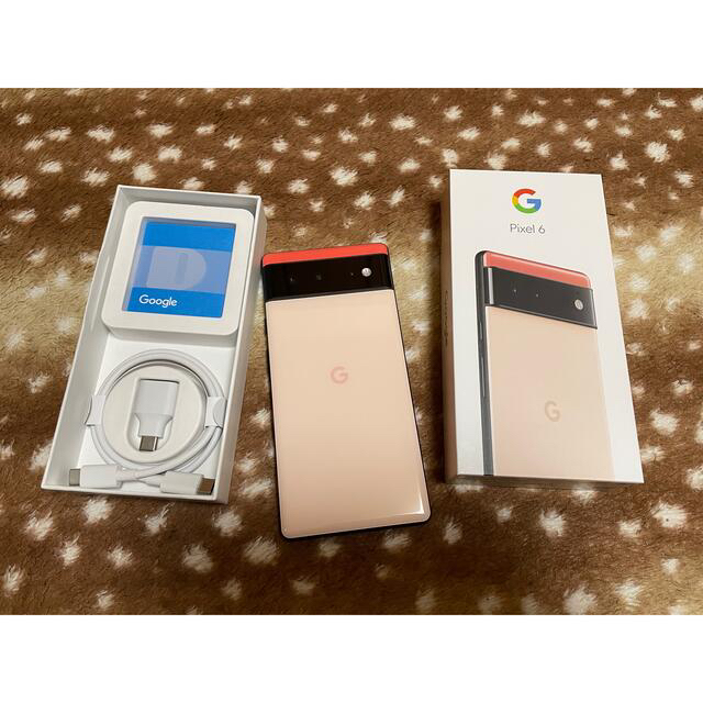 google pixel6 kinda Coral 128GBスマートフォン本体