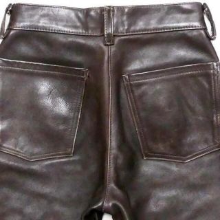 VANSON - バンソン レザーパンツ メンズ W30 茶 バイク 革パンツ