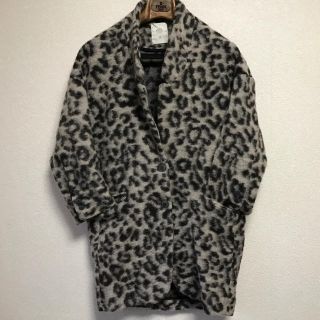 ザラ(ZARA)のZARA☆レオパードウールコート☆(チェスターコート)