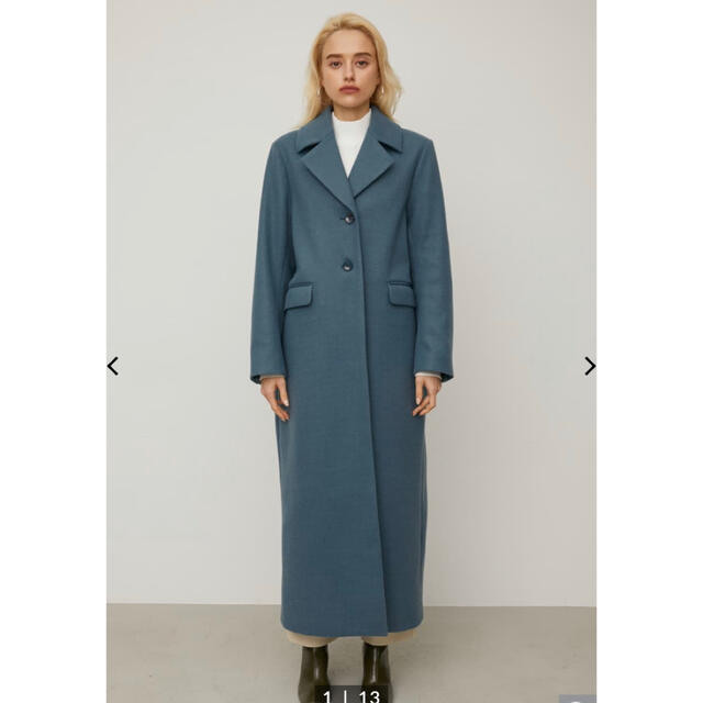 エマスライ　long wool touch coat