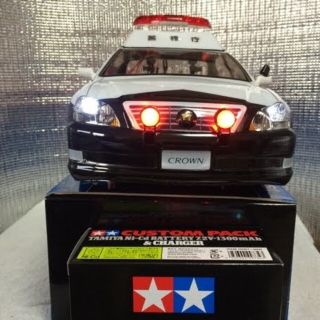 タミヤXBメーカー完成品TT01シャーシ 　ゼロクラウンパトカーボディ！(ホビーラジコン)