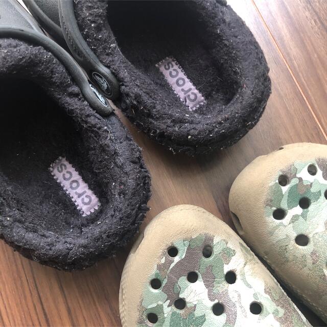 crocs(クロックス)のクロックス 冬用 春〜秋用 2足セット 15.5cm 17.5cm キッズ/ベビー/マタニティのキッズ靴/シューズ(15cm~)(サンダル)の商品写真