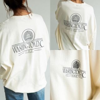 ホリデイ(holiday)のHoliday ワイド ロンT ベージュ F WASHINGTON DC(Tシャツ(長袖/七分))