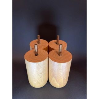 ムジルシリョウヒン(MUJI (無印良品))の無印良品 ソファー脚 10cm ナチュラル(脚付きマットレスベッド)