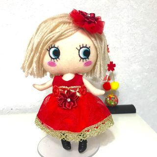 アタオ(ATAO)のイーマリー　赤のドレスセット(ぬいぐるみ)