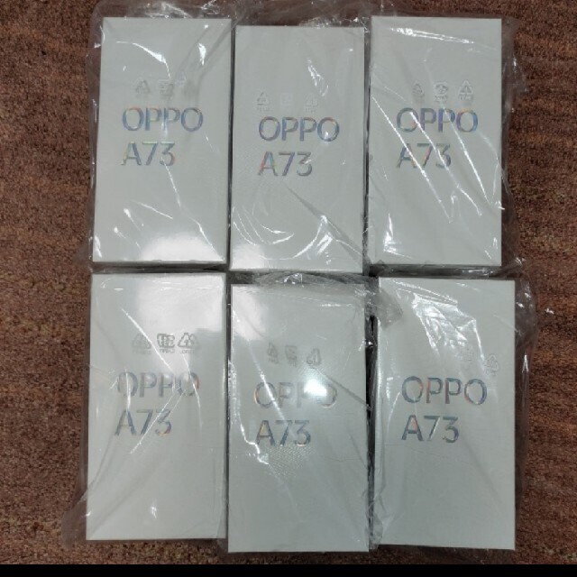 OPPO A73 ダイナミックオレンジ×3台、ネービーブルー×3台新品未使用品nanoSIMeSIM