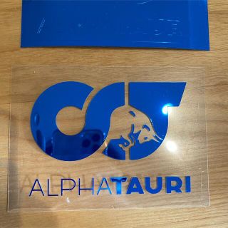 アルファタウリ ステッカー　AlphaTauri（ミラーブルー　）(車外アクセサリ)