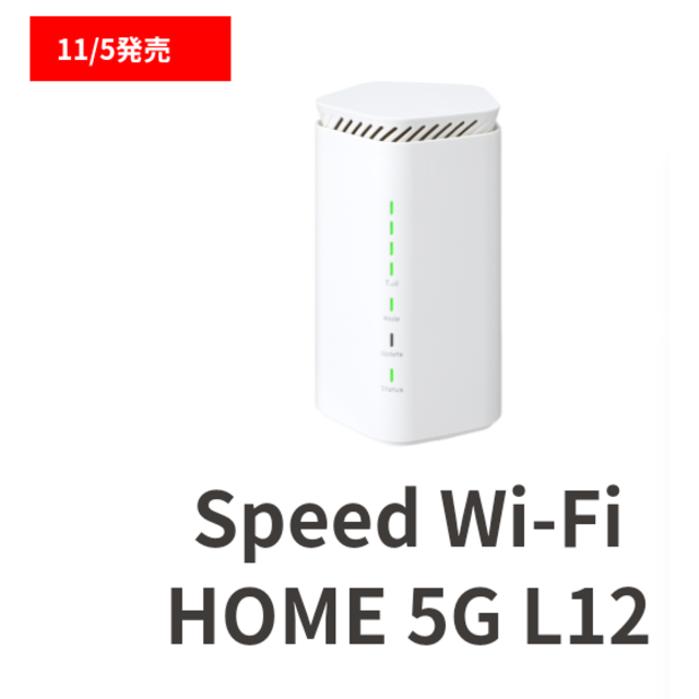 home★新品未使用　Speed Wi-Fi HOME 5G L12★