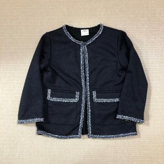 ザラキッズ(ZARA KIDS)のZARA ジャケット 120㎝ 130㎝　女の子　フォーマル  ネイビー　ザラ(ジャケット/上着)