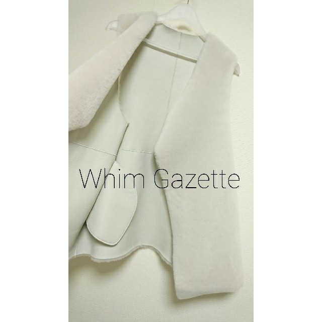 DEUXIEME CLASSE(ドゥーズィエムクラス)のWhim Gazette 羊革 ファーベスト レディースのジャケット/アウター(毛皮/ファーコート)の商品写真